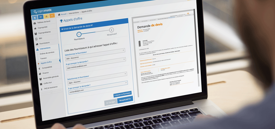 lès demande de devis Copromatic
